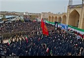 تشییع پیکر مطهر شهید فرهاد رضایی از شهدای ناو دنا در آیسک
