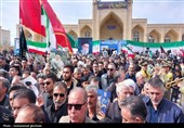 تشییع پیکر مطهر شهید فرهاد رضایی از شهدای ناو دنا در آیسک