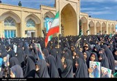 تشییع پیکر مطهر شهید فرهاد رضایی از شهدای ناو دنا در آیسک