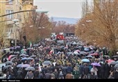 تشییع پیکر 13 شهید حملات آمریکایی صهیونی در تبریز