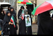 تشییع پیکر 13 شهید حملات آمریکایی صهیونی در تبریز