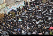 تشییع پیکر 13 شهید حملات آمریکایی صهیونی در تبریز