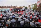 تشییع پیکر 13 شهید حملات آمریکایی صهیونی در تبریز