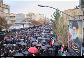 تشییع پیکر 13 شهید حملات آمریکایی صهیونی در تبریز