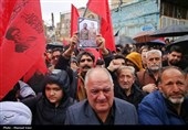 تشییع پیکر 13 شهید حملات آمریکایی صهیونی در تبریز