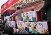 تشییع پیکر 13 شهید حملات آمریکایی صهیونی در تبریز