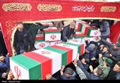 تشییع پیکر 13 شهید حملات آمریکایی صهیونی در تبریز