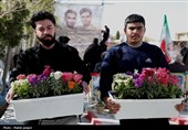 گلستان شهدا، میعادگاه عاشقان وطن در اولین لحظه سال نو
