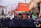 تشییع پیکر شهدای ناو دنا در خرم آباد