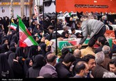 تشییع پیکر شهدای ناو دنا در خرم آباد