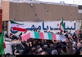 تشییع پیکر شهدای ناو دنا در خرم آباد