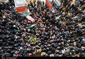 تشییع پیکر شهدای ناو دنا در خرم آباد