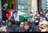 تشییع پیکر شهدای ناو دنا در خرم آباد