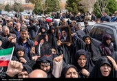 تشییع پیکر شهدای ناو دنا در خرم آباد