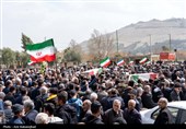 تشییع پیکر شهدای ناو دنا در خرم آباد