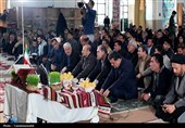 مراسم تحویل سال نو در آغوش شهدای یاسوج برگزار شد + تصاویر