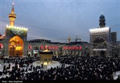 لحظه تحویل سال در حرم مطهر رضوی