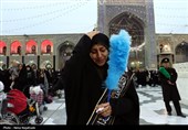 لحظه تحویل سال در حرم مطهر رضوی