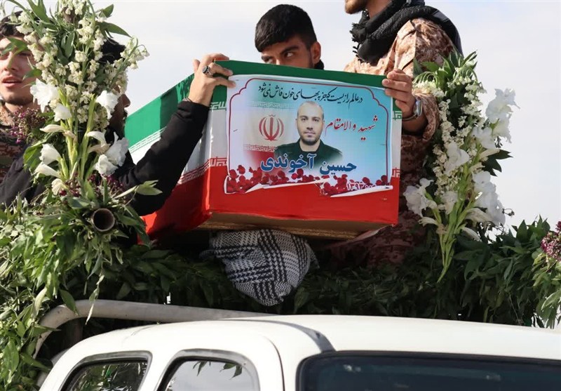 تشییع پیکر شهید حسین آخوندی در بهارستان+فیلم