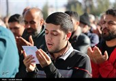 صفوف بهم فشرده نمازگزاران عید سعید فطر در مصلای بزرگ امام علی(ع) کرمان 1