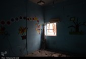 آثار حمله جنایتکارانه آمریکا و رژیم منحوس صهیونیستی به مدرسه شجره طیبه میناب