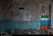 آثار حمله جنایتکارانه آمریکا و رژیم منحوس صهیونیستی به مدرسه شجره طیبه میناب