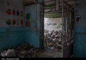 آثار حمله جنایتکارانه آمریکا و رژیم منحوس صهیونیستی به مدرسه شجره طیبه میناب