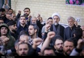 مراسم وداع با پیکر 8 شهید جنگ رمضان در قزوین