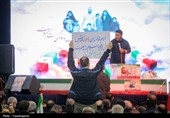 مراسم وداع با پیکر 8 شهید جنگ رمضان در قزوین