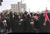تشییع پیکر شهید مدافع وطن «محمدعلی گیوی» در گناوه