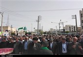 تشییع پیکر شهید مدافع وطن «محمدعلی گیوی» در گناوه