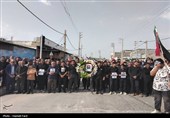 تشییع پیکر شهید رمضان محمدرضا باصولی در روستای دهقاید دشتستان