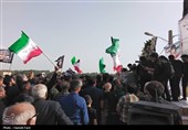 تشییع پیکر شهید رمضان محمدرضا باصولی در روستای دهقاید دشتستان