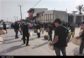 تشییع پیکر شهید رمضان محمدرضا باصولی در روستای دهقاید دشتستان