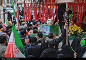 تشییع پیکر مطهر شهید نائینی در کاشان