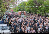 تشییع پیکر مطهر شهید نائینی در کاشان