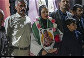 استقبال از سیده زهرا احمدی زاده بازیکن ملی فوتبال بانوان-لامرد