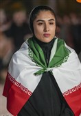 استقبال از سیده زهرا احمدی زاده بازیکن ملی فوتبال بانوان-لامرد