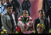 استقبال از سیده زهرا احمدی زاده بازیکن ملی فوتبال بانوان-لامرد