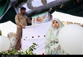 تشییع پیکر مطهر هشت شهید نبرد رمضان در قزوین