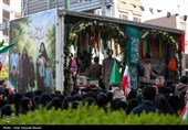 تشییع پیکر مطهر هشت شهید نبرد رمضان در قزوین