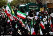 تشییع پیکر مطهر هشت شهید نبرد رمضان در قزوین