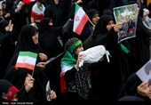 تشییع پیکر مطهر هشت شهید نبرد رمضان در قزوین