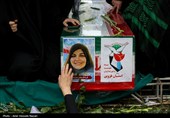 تشییع پیکر مطهر هشت شهید نبرد رمضان در قزوین