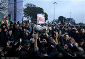 تشییع پیکر مطهر هشت شهید نبرد رمضان در قزوین