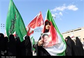تشییع پیکر وزیر شهید اطلاعات در مشهد