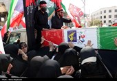 تشییع پیکر وزیر شهید اطلاعات در مشهد