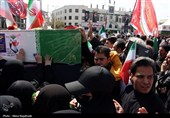 تشییع پیکر وزیر شهید اطلاعات در مشهد