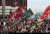 تشییع پیکر وزیر شهید اطلاعات در مشهد