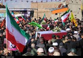 تشییع پیکر شهدای حملات آمریکایی صهیونی در اسکو